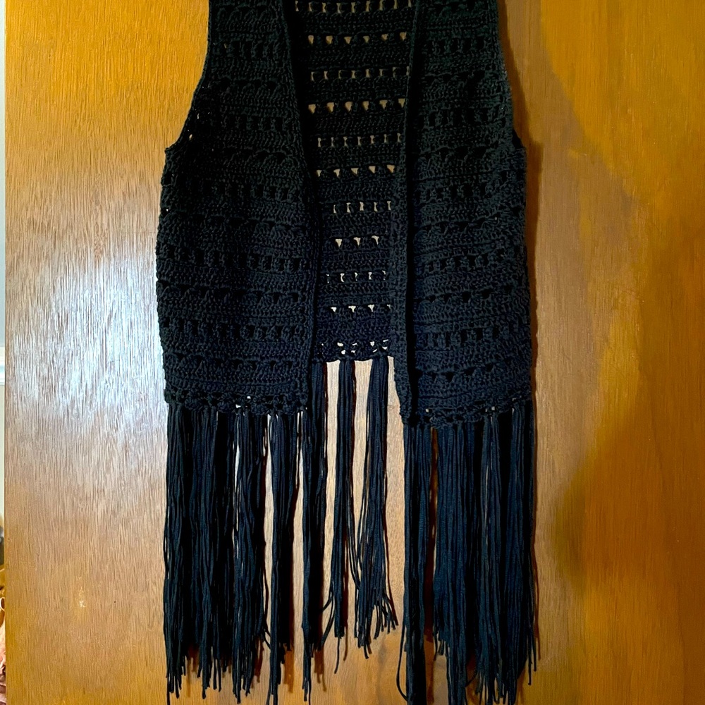 Crochet Fringe Vest